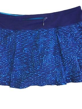 lululemon athletica Blue Patterned Athletic Skirt - 8
